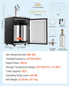 Vevor Beer Kegerator Dispenser Triple Tap Full Keg Capacity with CO2 Tank Temp Control New