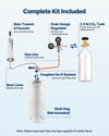 Vevor Beer Kegerator Single Tap with Temp Control for 1/6 Keg 92L New