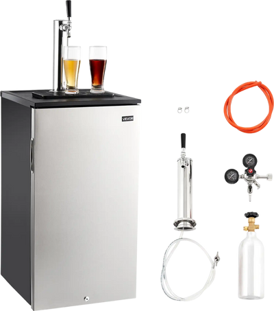 Vevor Beer Kegerator Single Tap with Temp Control for 1/6 Keg 92L New