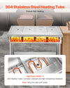 Vevor Commercial Food Warmer 4-Pan Steam Table with Independent Temp Control New