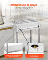 Vevor Commercial Electric Steam Table 4 × 1/2 Pans Food Warmer with Undershelf New