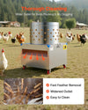 Vevor Chicken Plucker Machine 23.6" Drum with 119 Fingers 240 RPM 2200W New