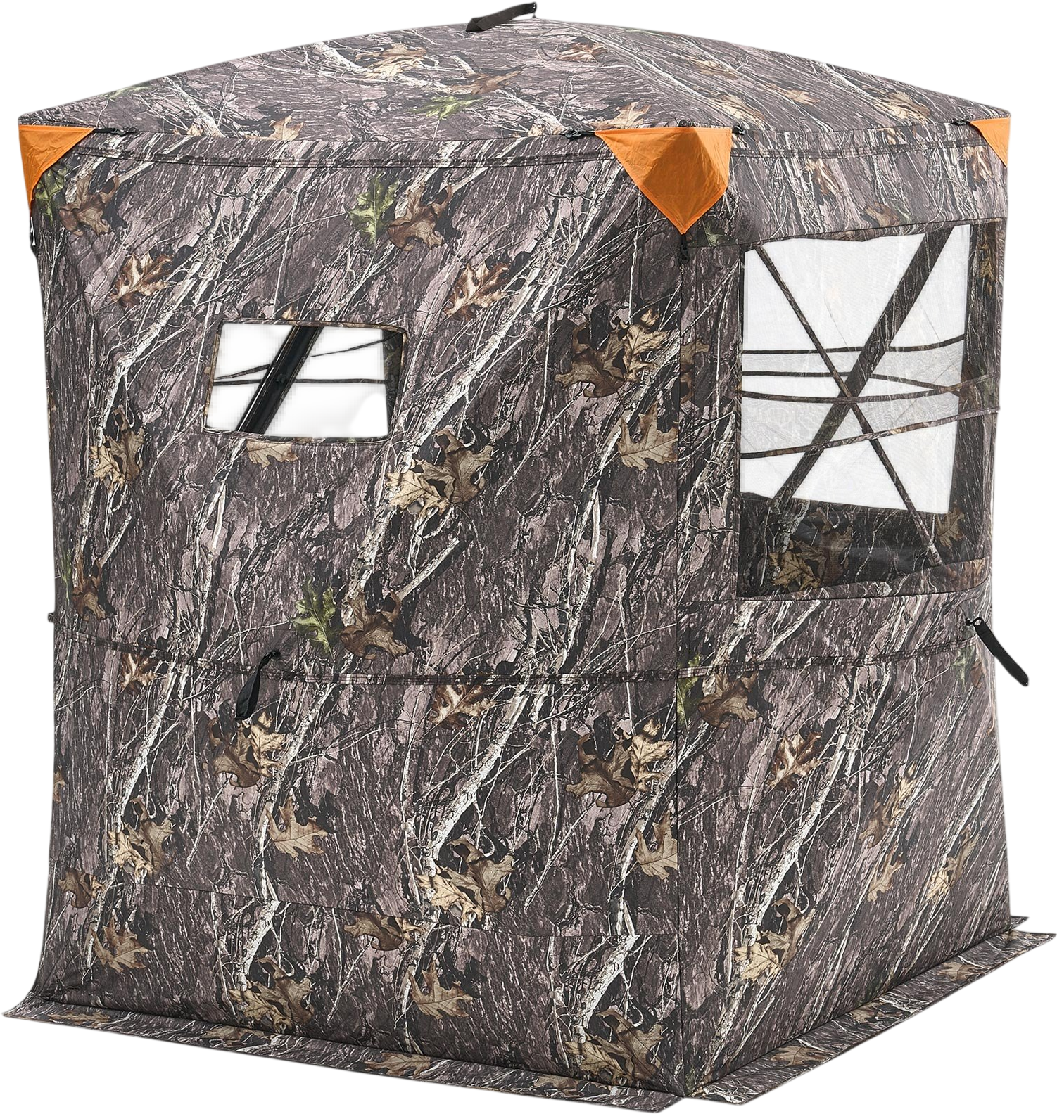 Vevor Hunting Blind 2-3 Person Camouflage Tent Multi-Window Silent Zipper New