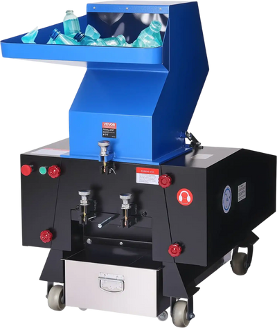 Vevor Plastic Shredder Crusher 5.5 HP 150-200 kg/h Capacity for PVC PTFE 220V New