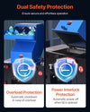 Vevor Plastic Shredder Crusher 7.5 HP Recycling Machine for PVC PTFE 220V New