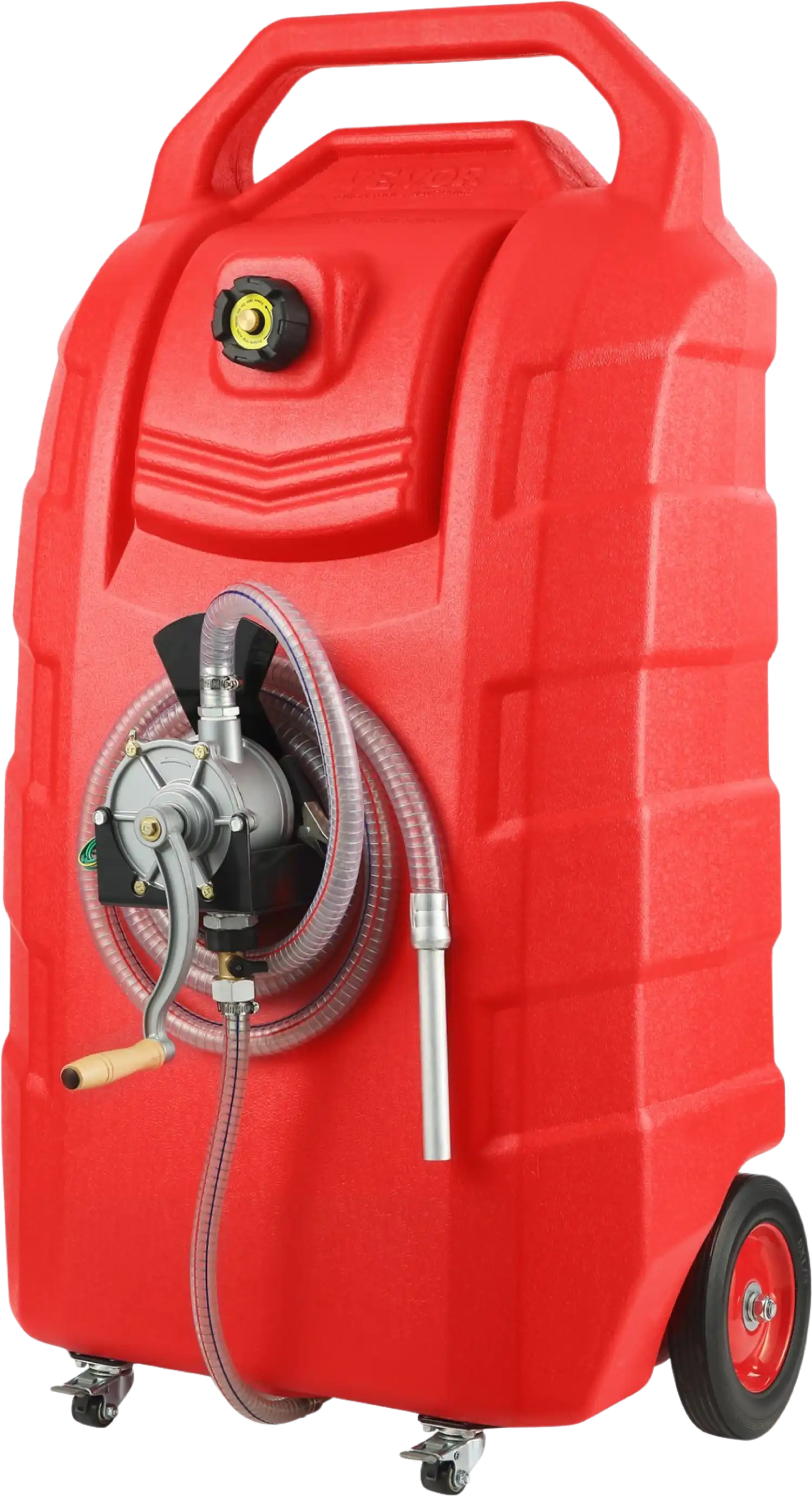Vevor Fuel Caddy 32 Gal. Portable Storage Tank on Wheels with Manual Transfer Pump New