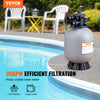 Vevor Swimming Pool Sand Filter 16" Up to 35 GPM Flow Rate 7-Way Multi-Port Valve New
