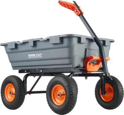 Vevor Dump Cart 1200 lbs Capacity 6.48 cu. ft. Poly Garden Utility 13
