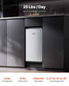 Vevor Undercounter Ice Maker 25 Lbs/Day with 22 Lbs Storage Bin New