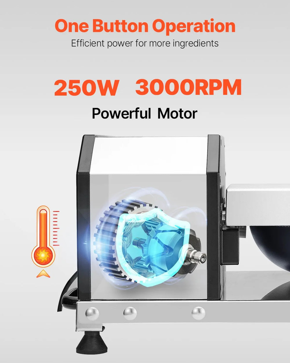 Vevor Food Processor and Vegetable Chopper 3000 RPM Stainless Steel 250W New