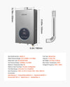 Vevor Tankless Water Heater 4.3 GPM 100,000 BTU Natural Gas Smart Temp Control Indoor New