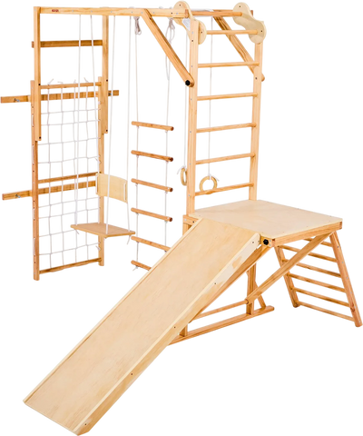 Vevor Indoor Playground Jungle Gym 8-in-1 Modular Design 220 lb. Capacity New
