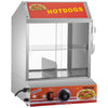 Vevor Hot Dog Steamer 2-Tier Electric Warmer with Glass Slide Doors 24.5QT Capacity New