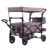 Vevor Wagon Stroller for 2 Kids Collapsible with Removable Canopy New