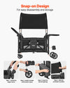 Vevor Wagon Stroller for 4 Kids Collapsible Push Pull 330lbs Capacity New