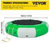 Vevor Inflatable Water Trampoline 10 ft. Round with Rope Ladder New