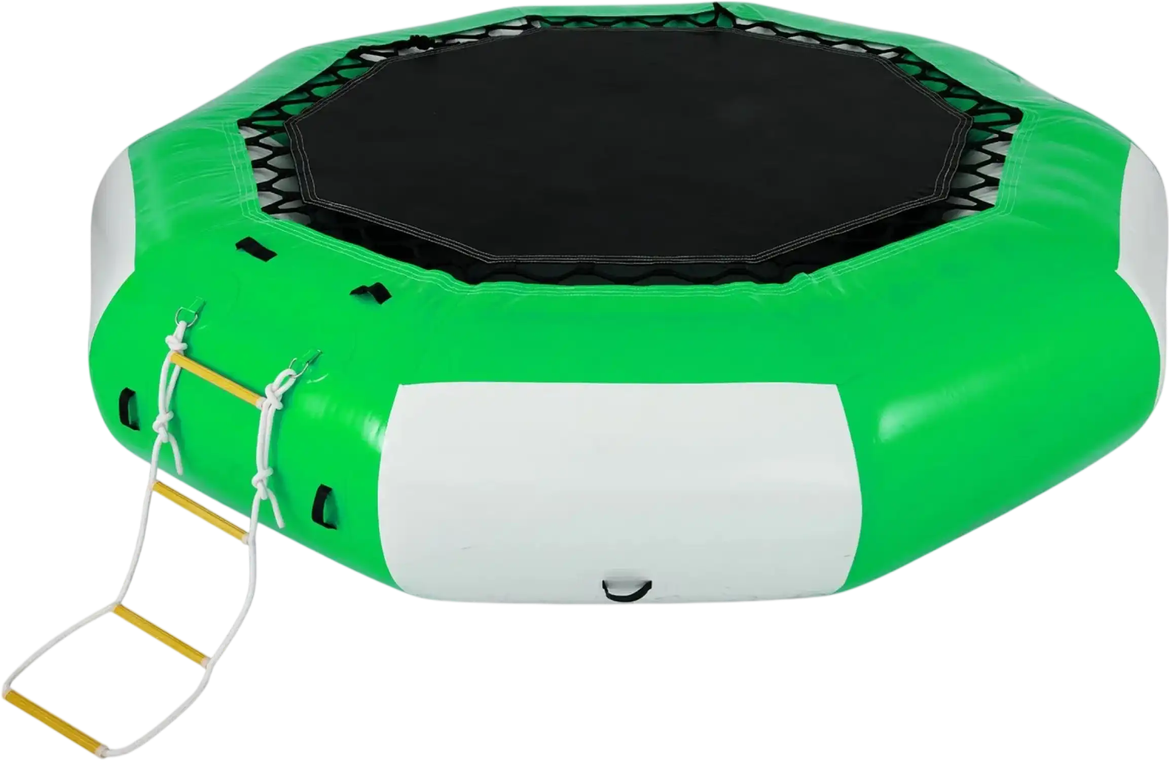 Vevor Inflatable Water Trampoline 13' Swim Platform Bouncer with 4-Step Ladder New