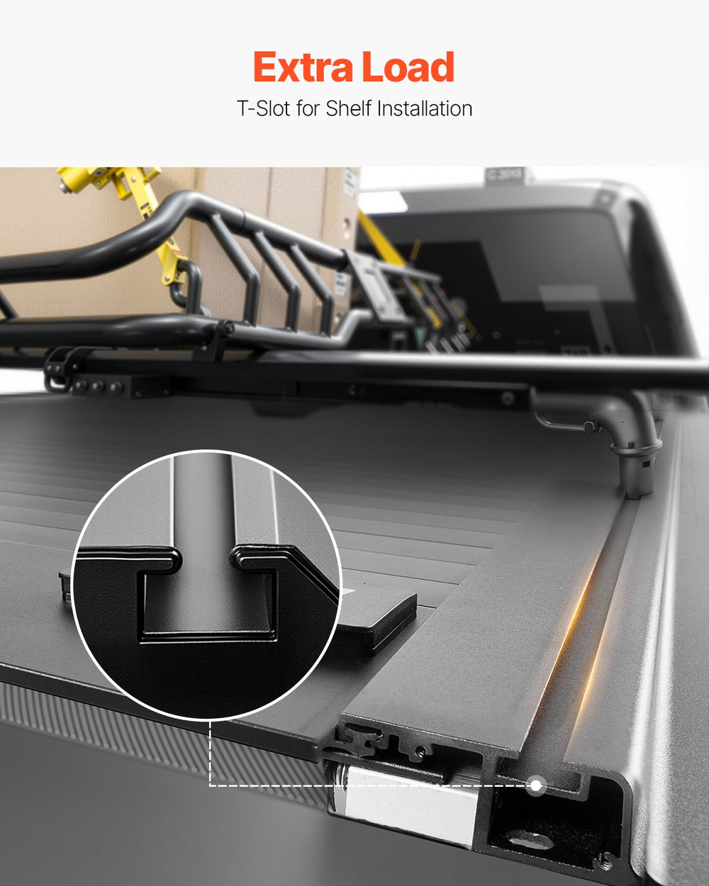 Vevor Hard Tonneau Cover 5.7 ft Retractable for Dodge Ram 1500 New