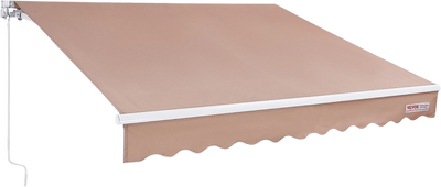 Vevor Manual Retractable Patio Awning 8' x 7' Outdoor Sun Shade Water-Resistant New