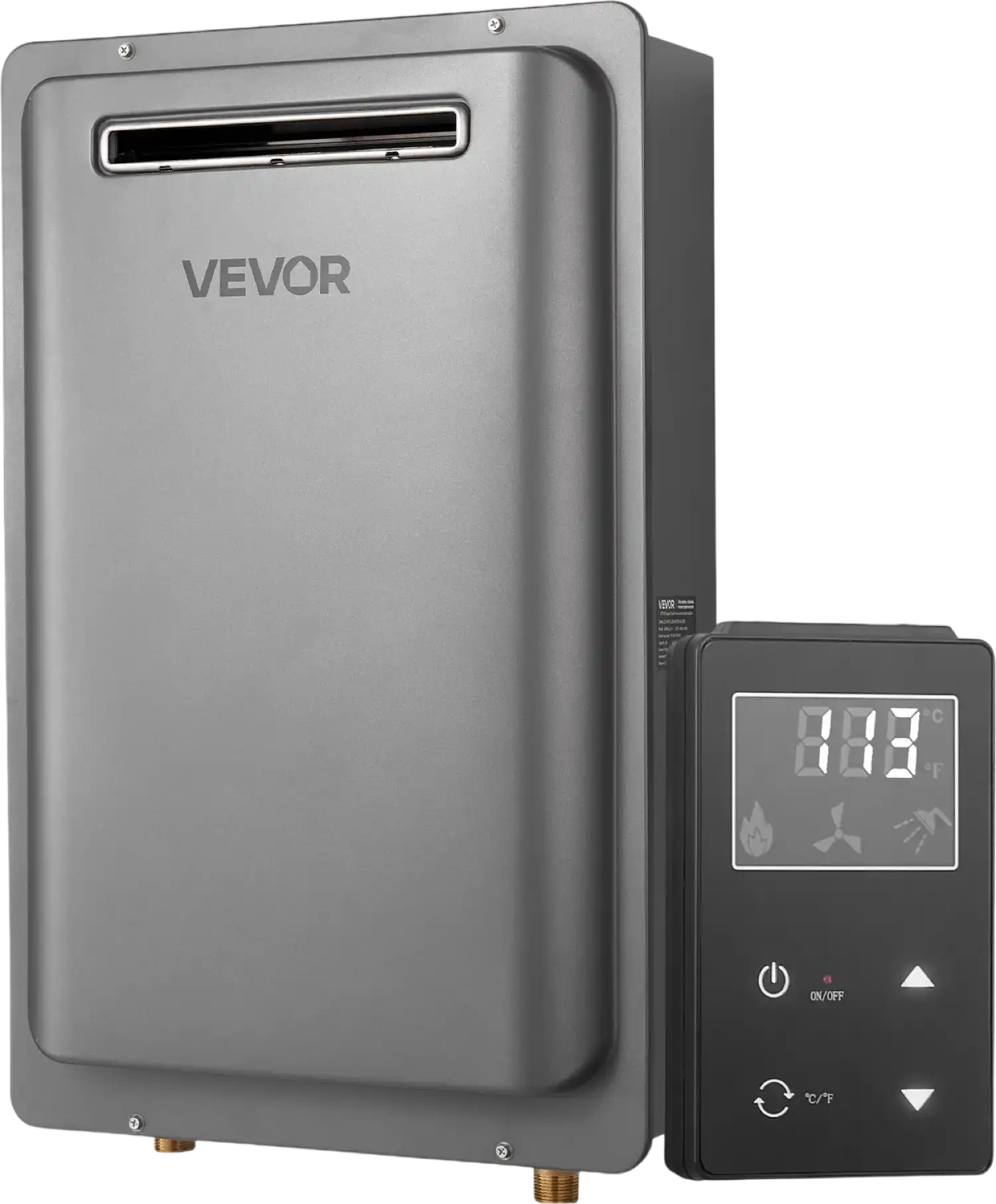 Vevor Tankless Water Heater Propane 8 Gal Outdoor 191,000 BTU Smart Temperature Control New