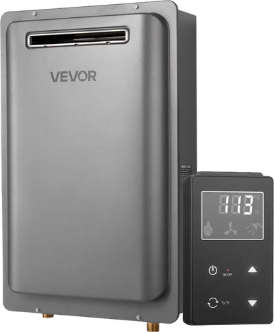 Vevor Tankless Water Heater Natural Gas 8 Gal. 191,000 BTU Smart Temp Control New