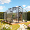 Vevor Greenhouse 8 x 10 Ft. Polycarbonate with Adjustable Vents Lockable Door New