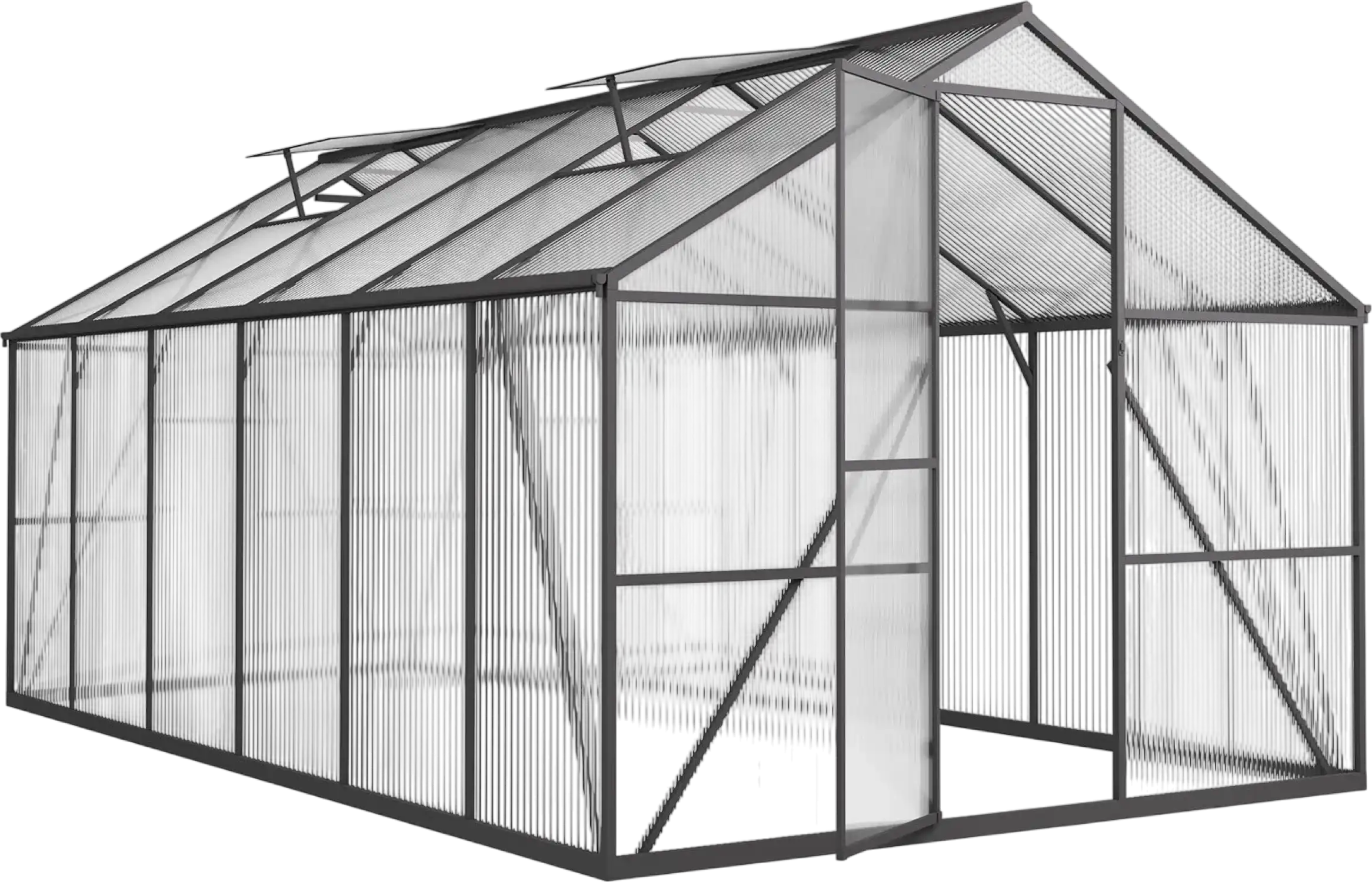 Vevor Greenhouse 8 x 14 Ft. Polycarbonate with Adjustable Vent Lockable Door New