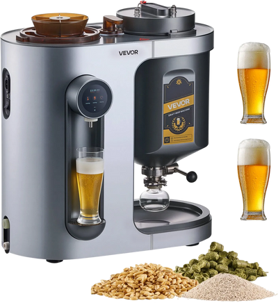 Vevor Automatic Home Beer Brewer 3.4 Gal. 1500W Auto Temp & Pressure Control New