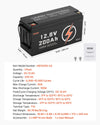 Vevor Deep Cycle Battery LiFePO4 12V 200Ah with Built-in BMS New