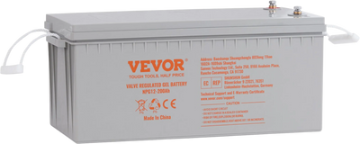 Vevor Deep Cycle Battery 12V 200Ah AGM Marine Rechargeable Battery New