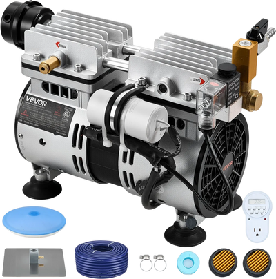 Vevor Pond Aerator 5.2 CFM 3/4 HP Air Compressor with 100 ft. Weighted Hose 1-3 Acres New