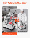 Vevor Automatic Meat Slicer 10" Blade Adjustable Thickness 633 RPM 500W New