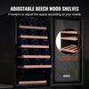 Vevor Wine Cooler 30-Bottle with Adjustable Shelves LED Light Temp Control New