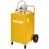 Vevor Fuel Caddy 30 Gallon Gas Storage Tank with Manual Transfer Pump New