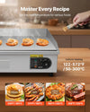 Vevor Commercial Electric Griddle 28.5 x 15.75 in. Adjustable Temp 4400W 220V New
