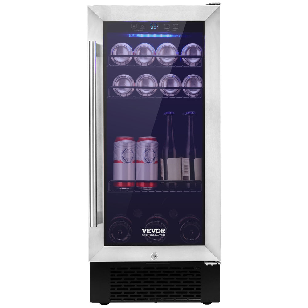 Vevor Wine Cooler Under Counter Freestanding Beverage Refrigerator 78 L Capacity New