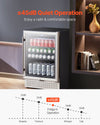 Vevor Mini Fridge 154 Can Beverage Cooler with Glass Door New