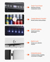 Vevor Mini Fridge 154 Can Beverage Cooler with Glass Door New