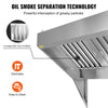 Vevor Commercial Exhaust Hood 8' Stainless Steel Food Truck Concession Trailer Hood New