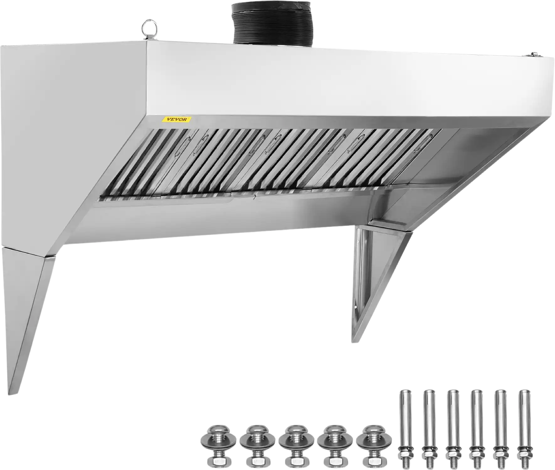 Vevor Commercial Exhaust Hood 9' Stainless Steel Food Truck Concession Trailer Hood New