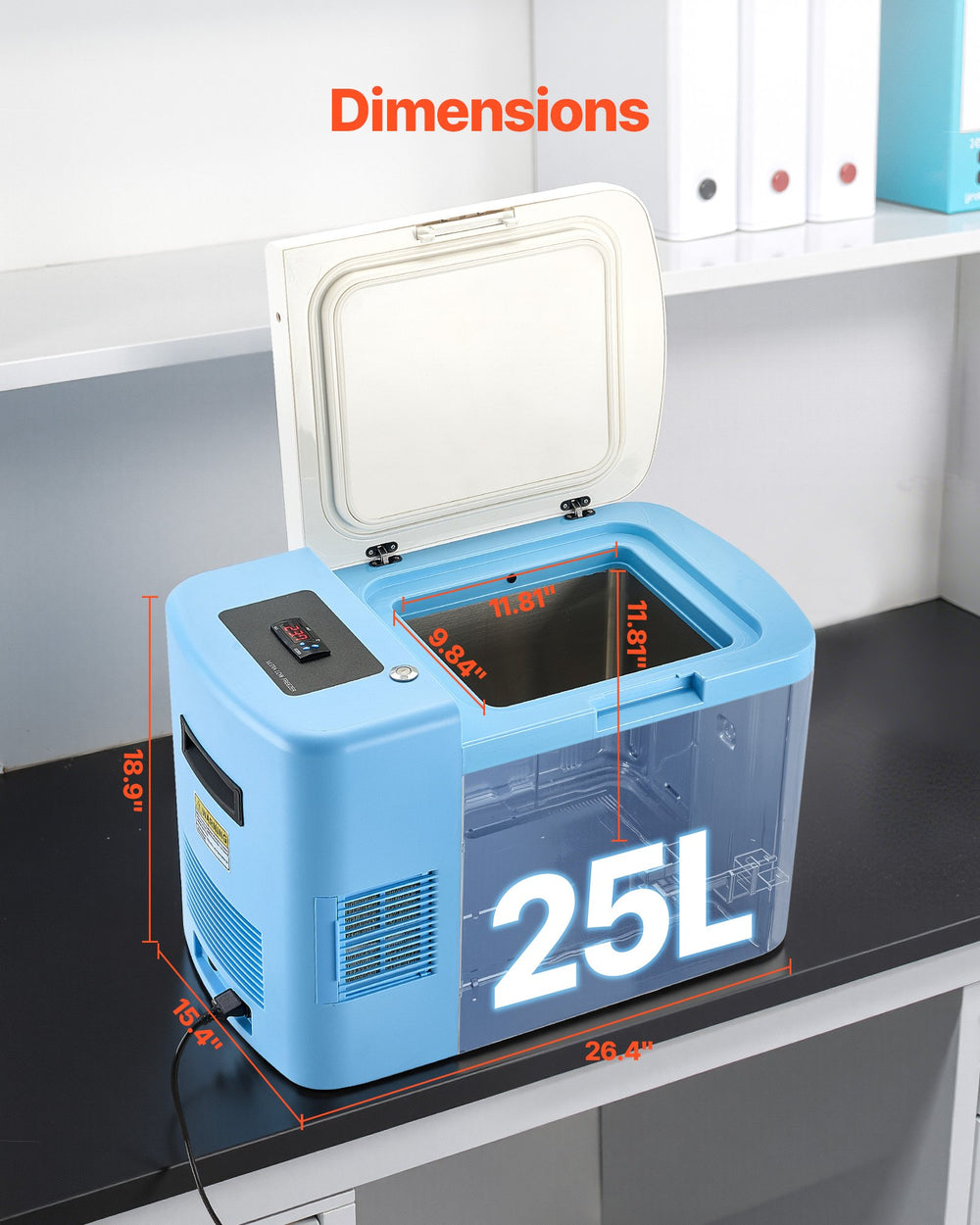 Vevor Lab Freezer 25L Ultra Low Temperature -40°F to -123°F Adjustable 230W New