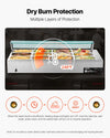 Vevor Food Warmer 12-Pan Electric Steam Table 86-185°F Temp Control 1700W New