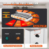 Vevor Electric Food Warmer Stainless Steel with Glass Cover 12 Pan 1700W New