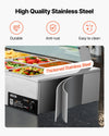Vevor Food Warmer 10-Pan Electric Steam Table 86-185°F Temp Control 1700W New