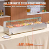 Vevor Commercial Electric Food Warmer 5 Pan 8 Qt Buffet with Glass Shield New