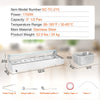 Vevor Commercial Electric Food Warmer 5 Pan 8 Qt Buffet with Glass Shield New