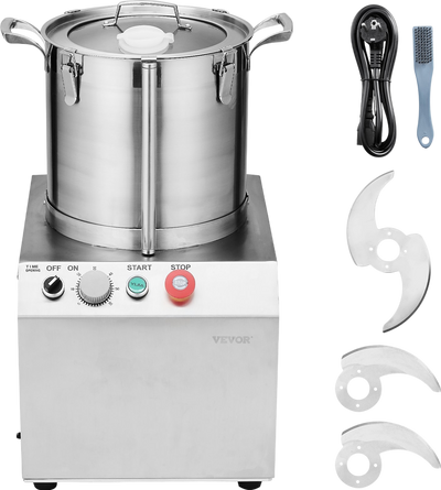 Vevor Food Processor Vegetable Chopper 15.9 Quart Bowl 1400W New