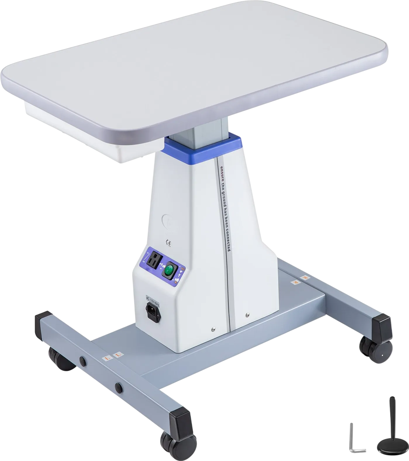 Vevor Electric Motorized Lift Table 18.9 x 15.7 in. with Adjustable Height 4 Wheels New