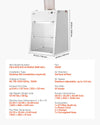 Vevor Ducted Fume Hood 25.98" x 22.8" x 24.8" with LED Light G1 Pre-Filter New
