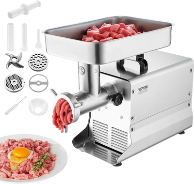 Vevor Electric Meat Grinder 21 Lbs/Min 1100W Stainless Steel Sausage Stuffer New